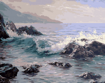 Скалистые берега у моря