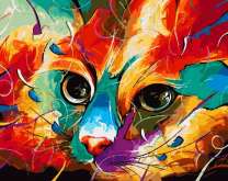 Яркая кошка