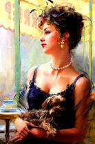 Роскошная дама с собачкой