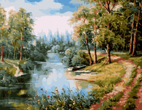 Летний пейзаж у реки