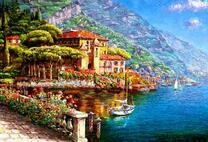 Курортный город у моря