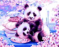 Милые пандочки на подушках