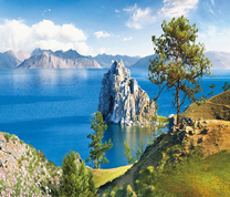 Незабываемый пейзаж на озере Байкал