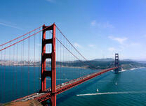 Мост Золотые ворота в Калифорнии