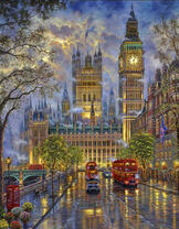 Ночной дождь в Лондоне