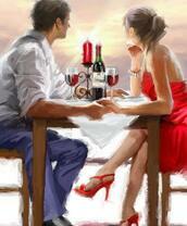 Свидание с вином при свечах