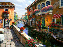 Мощенные камнем улочки Венеции