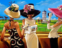 Три светских дамы обсуждают журнал