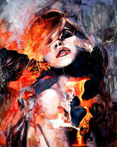 Обнаженная рыжеволосая женщина