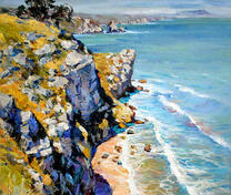 Скалистый берег моря