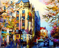 Осенняя улица старинного города