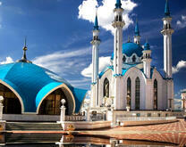 Красивый вид на мечеть Кул Шариф