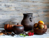 Осенний урожай в деревне