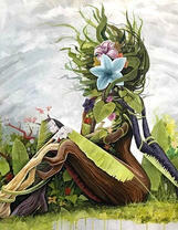 Девушка-природа в цветах