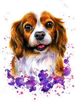 Щеночек и цветы