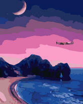 Самолёт садится на ночной остров