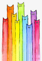 Радужные кошечки