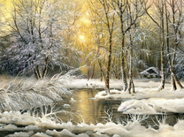 Сказочный зимний пейзаж