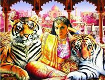 Принцесса с двумя ручными тиграми