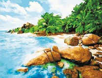 Скалистый берег моря