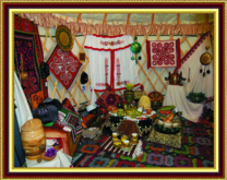 Красивый этнический уголок