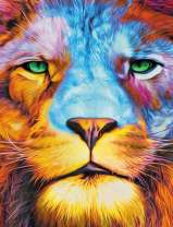 Яркий зеленоглазый лев