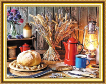 Летний урожай пшеницы и свежий хлеб