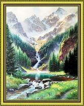 Горный водопад нереальной красоты