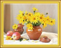 Осенний букетик и яблочки