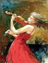 Скрипачка в образе