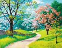 Дорога ведущая в горную долину