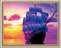 Красивое небо над кораблём