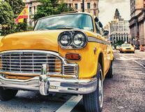 Старинное такси на улице Кубы