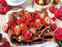 Вкусные блины с ягодами