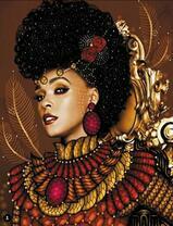 Девушка с пышной причёской