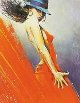 Стильная девушка в шляпе