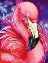 Ярко-розовый фламинго