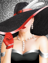 Дама в широкополой шляпе