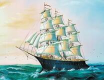 Барк в буйном море