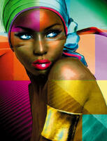 Алмазная вышивка «Голубоглазая африканская девушка» в интернет-магазине  в Москве Алмазная вышивка «Голубоглазая африканская девушка»