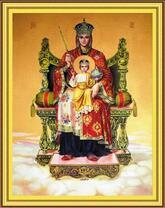 Матерь Божья на троне с Иисусом