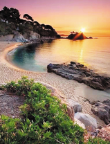 Закат над морской бухтой