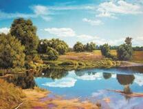 Пейзаж с озером