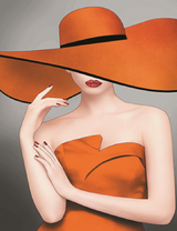 Дама в большой красной шляпе