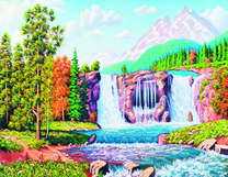 Водопады в солнечной долине