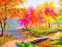 Яркий осенний пейзаж