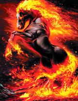 Черный огненный конь