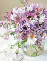 Фиолетовый кудрявый букет