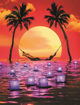 Гамак над океаном и свечами