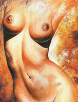 Обнаженное тело молодой девушки